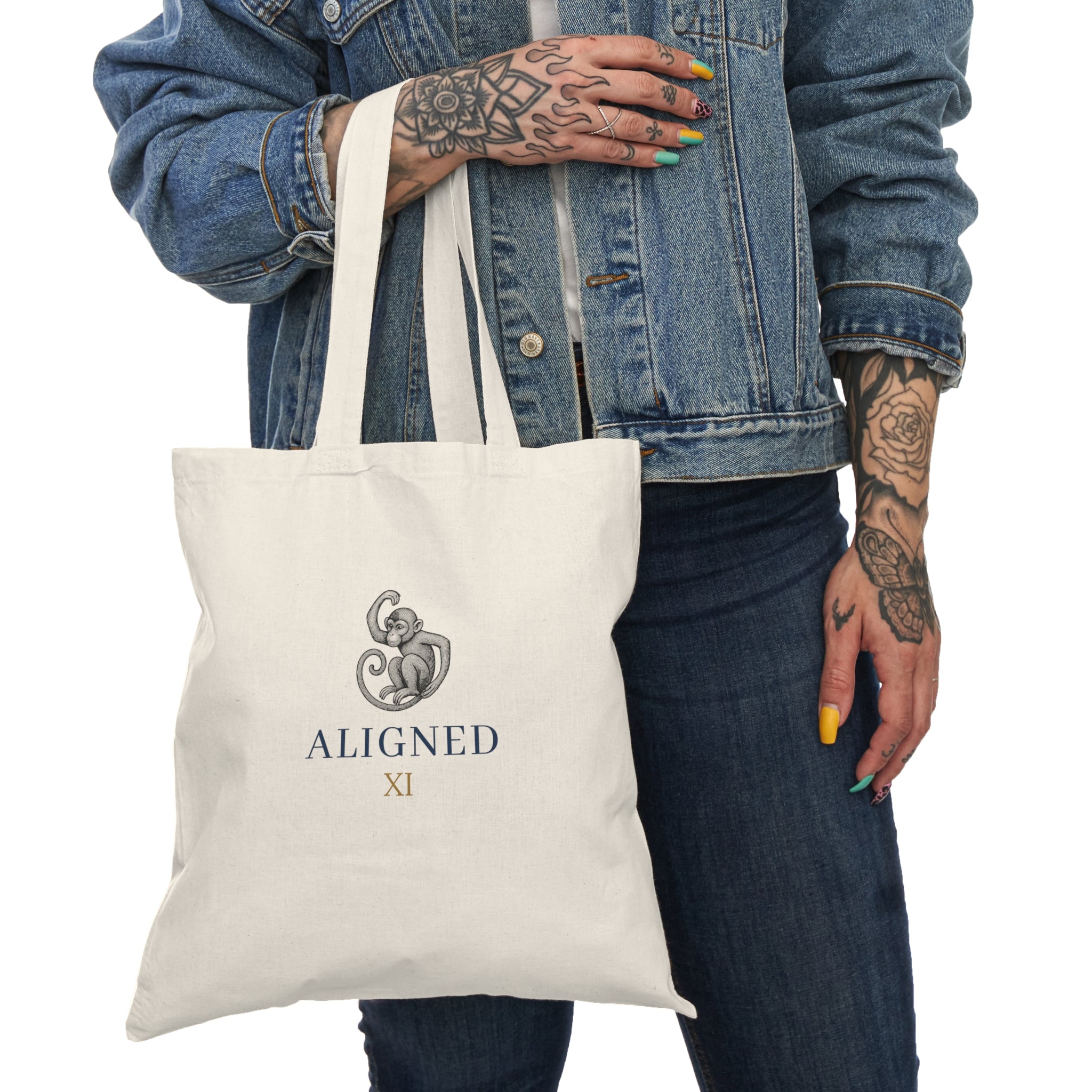 ALIGNED Monkey Tote — Lifepath 11 Canvas Bag